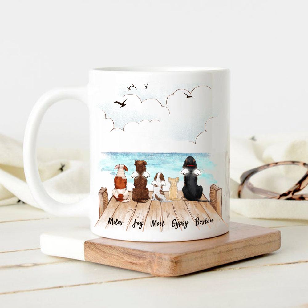 Personalized Dog Mug - Wooden Dock - Gifts For Dog Lovers