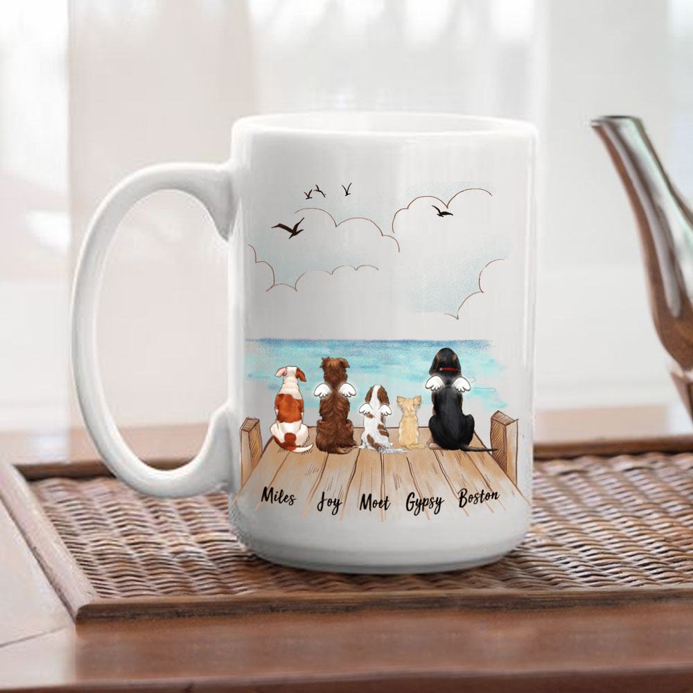 Personalized Dog Mug - Wooden Dock - Gifts For Dog Lovers Secondary image