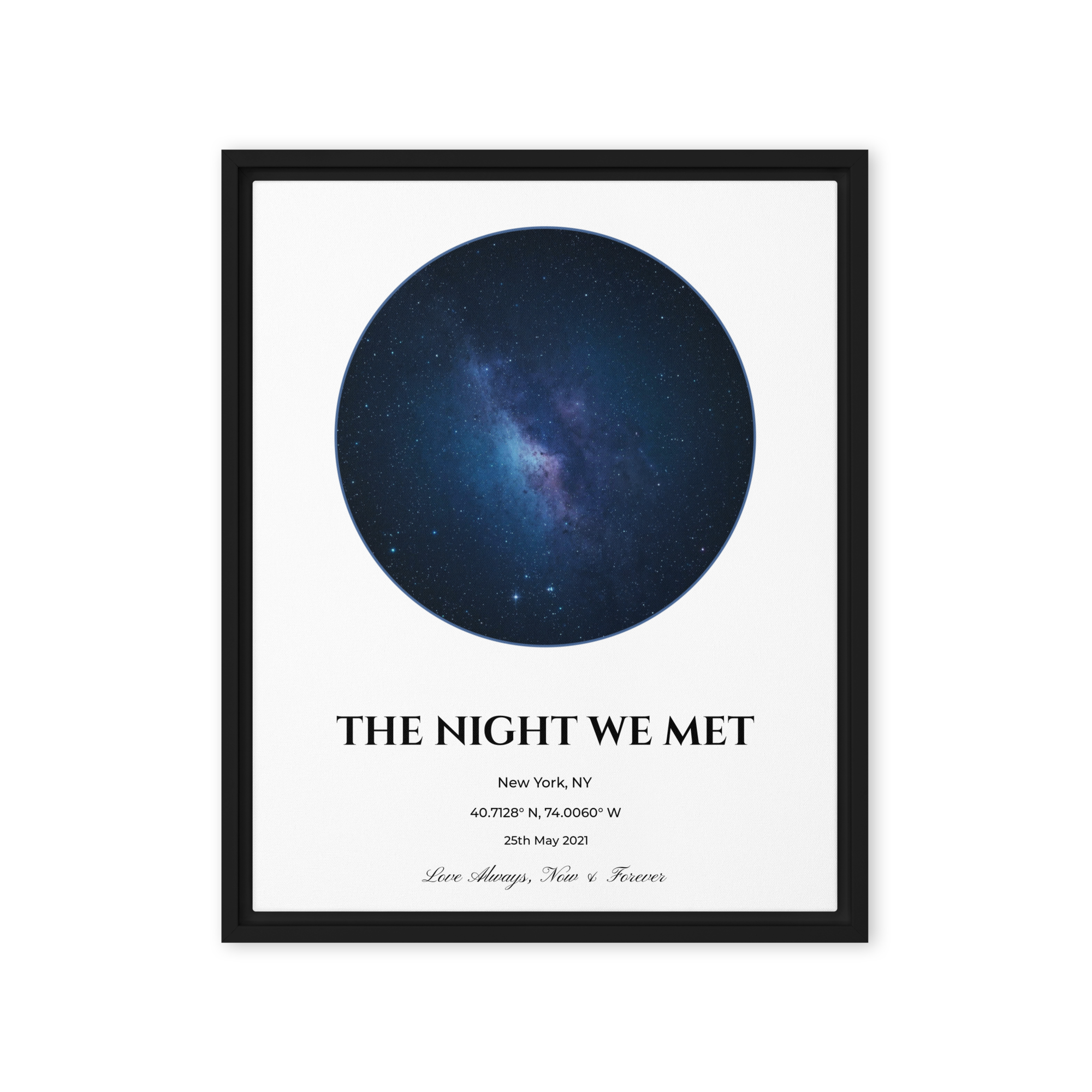 Custom Star Map - Personalized Night Sky Print | Anniversary & Wedding Gift Translation missing: en.content.product_image_secondary
