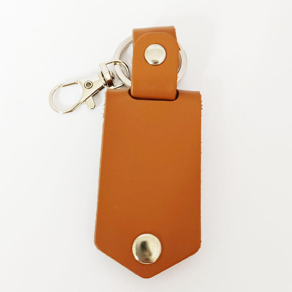 A Good Day Is When Everybody Gets To Go Home - Family Vintage Leather Photo Keychain