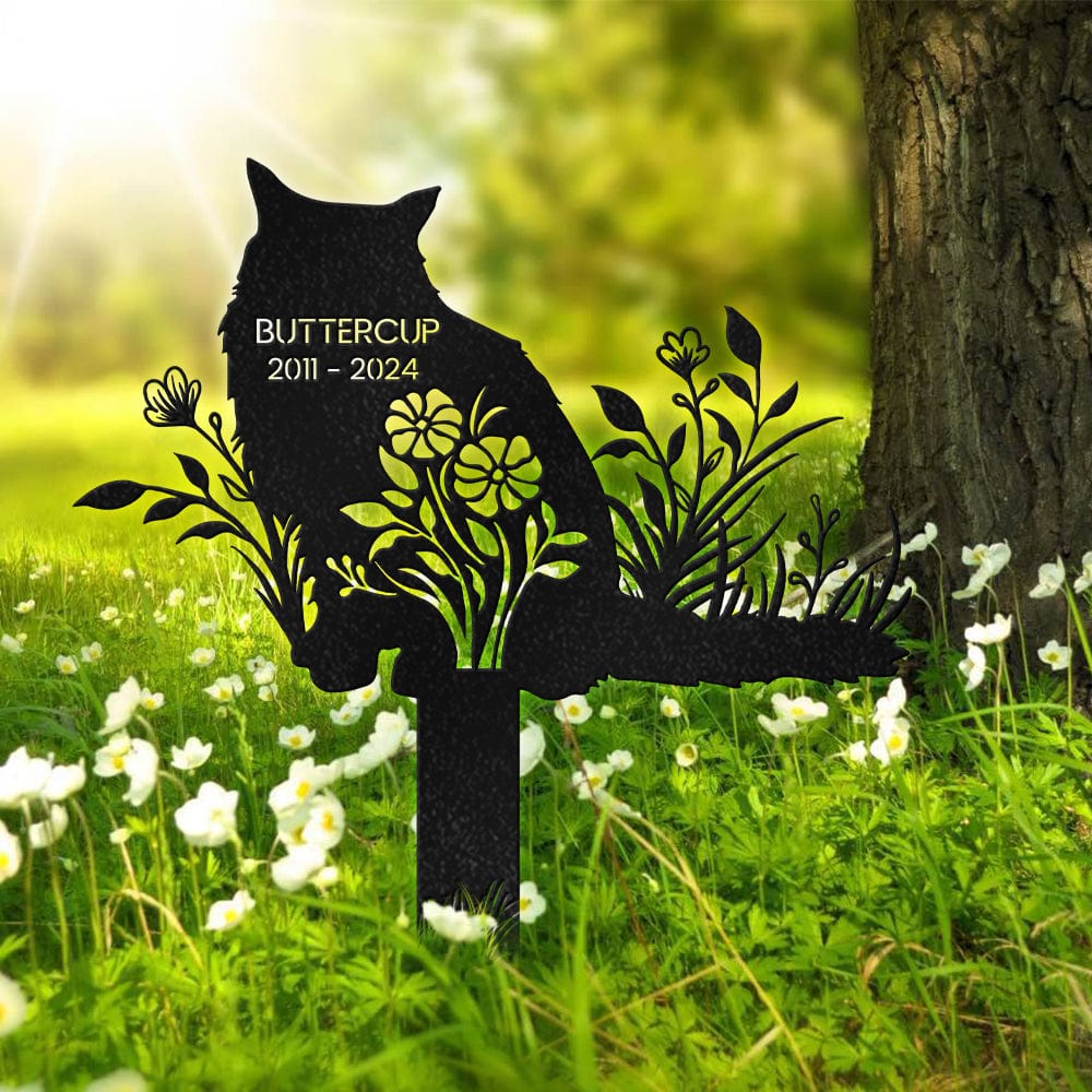 Custom Cat Breed For Cat Lover - Memorial Garden Stake Personalized Gift Secondary image