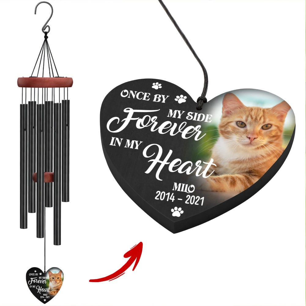 Custom Dog Cat Photo If Love Could Have Kept You Here - Memorial Wind Chimes