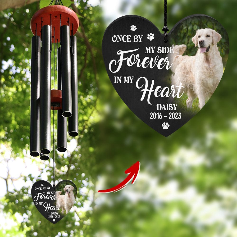 Custom Dog Cat Photo If Love Could Have Kept You Here - Memorial Wind Chimes Main image