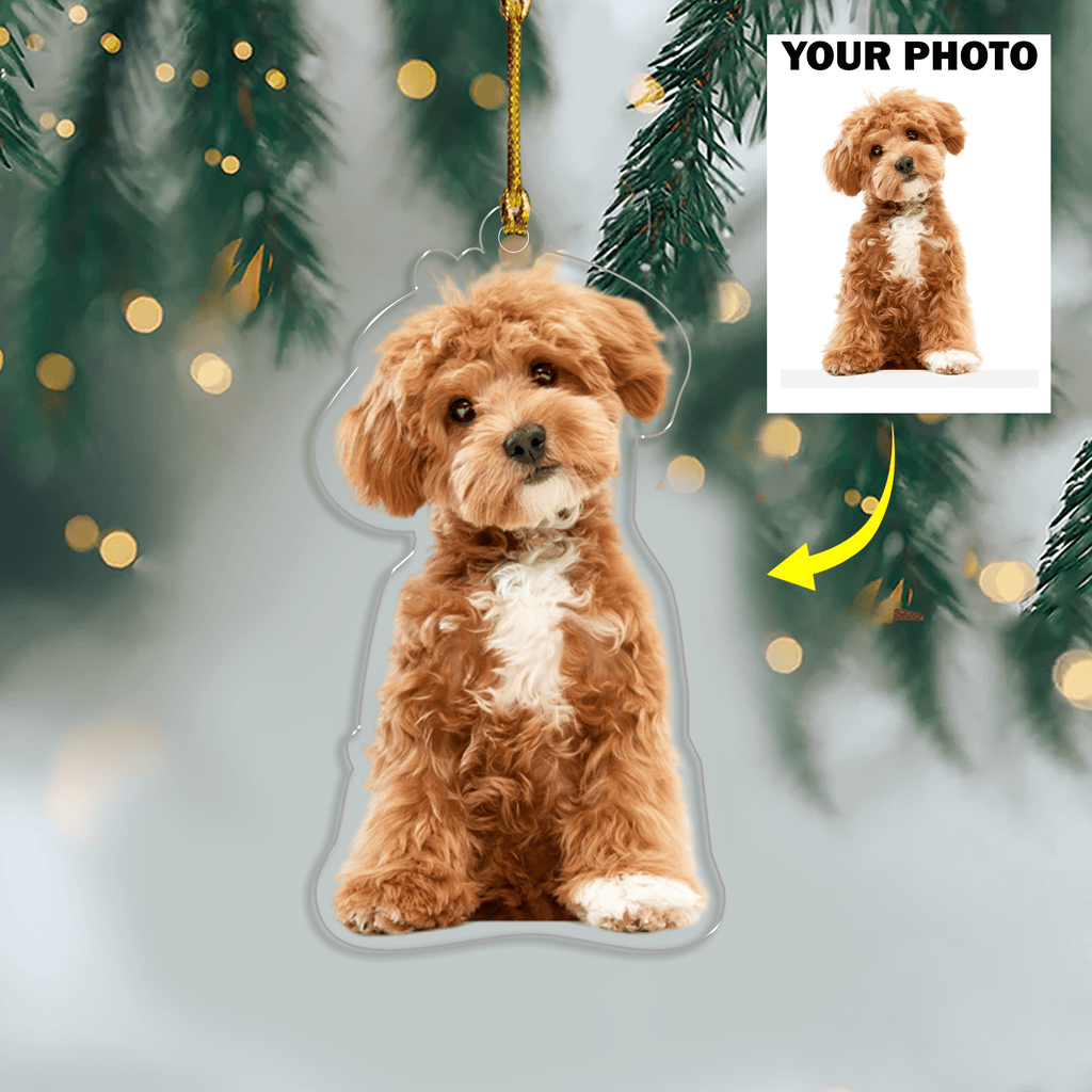Custom Dog Photo - Acrylic Ornament For Dog Lovers