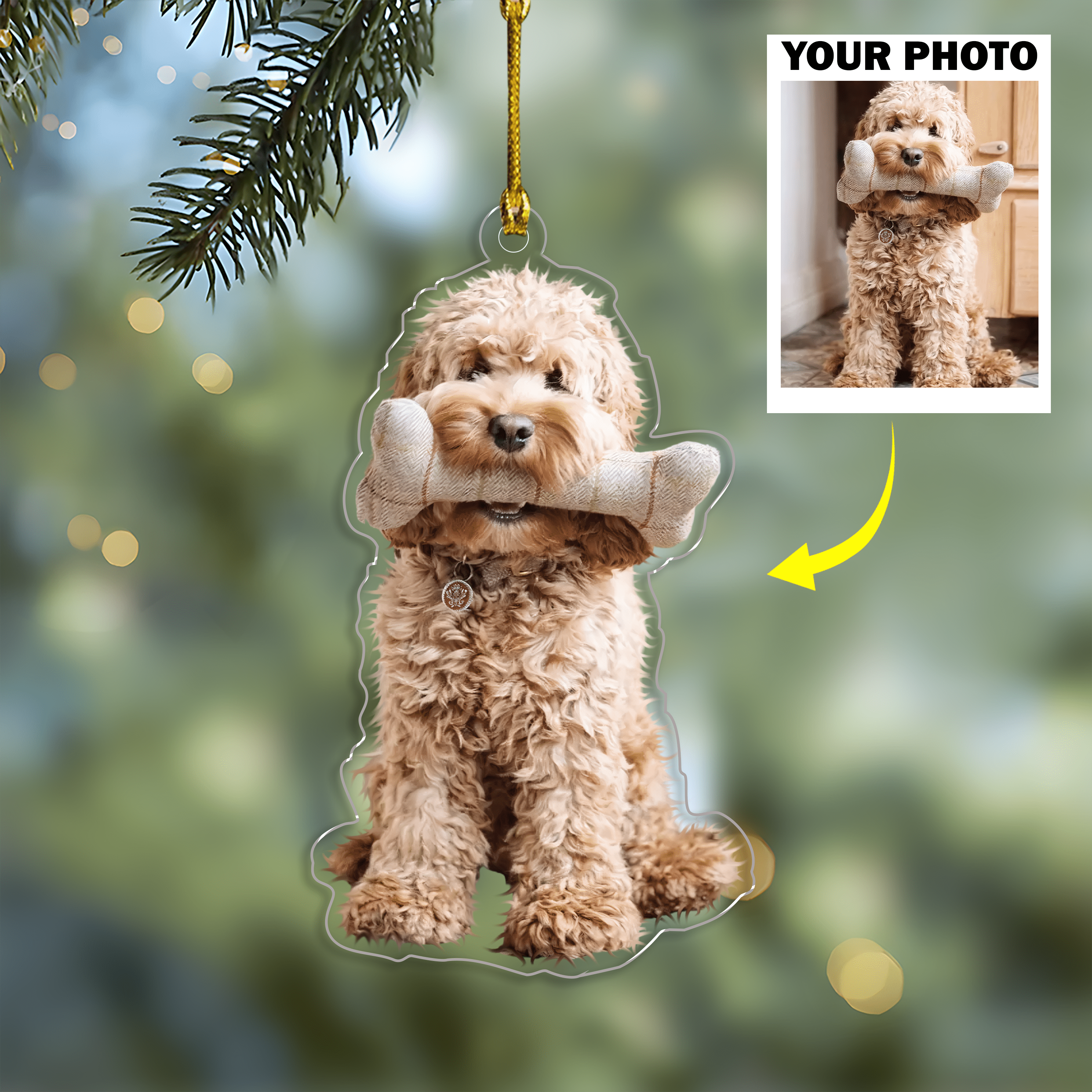 Custom Dog Photo - Acrylic Ornament For Dog Lovers Main image