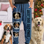 Custom Dog Photo And Add Name - Sweatpants For Pet Lovers