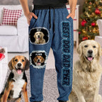 Custom Dog Photo And Add Name - Sweatpants For Pet Lovers