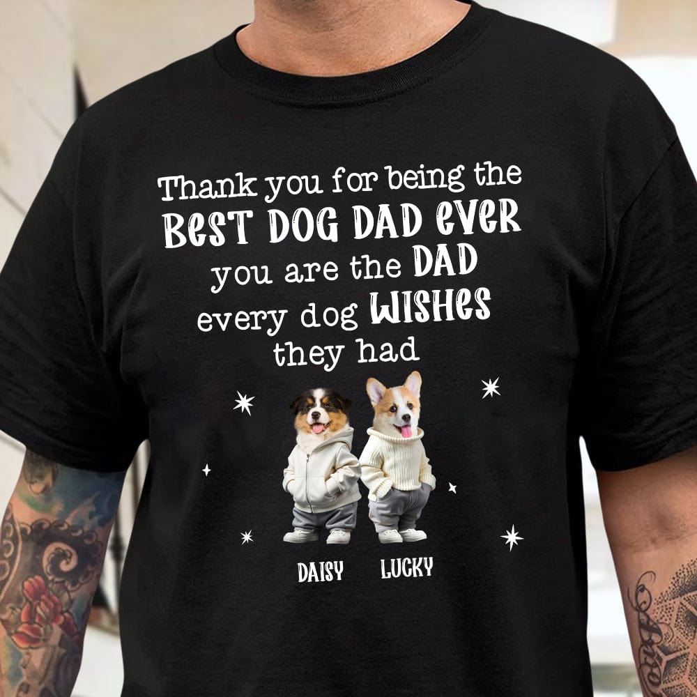 Custom Face Photo Dog Wishes - Dark Sweatshirt For Dog Lovers Secondary image