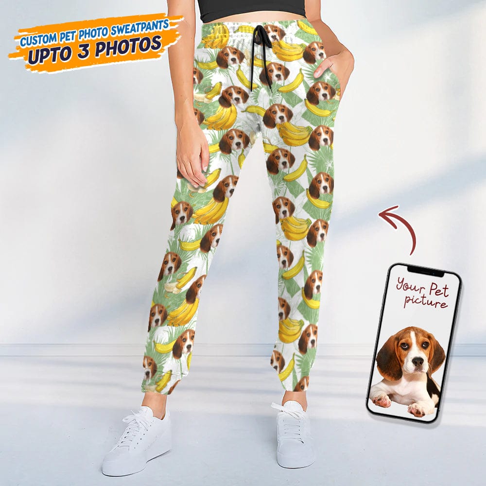 Custom Photo Dog Cat For Men And Women - Christmas Sweatpants Gift