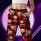 Custom Photo Dog Cat Mom Dad - Flannel Pajamas For Pet Lovers