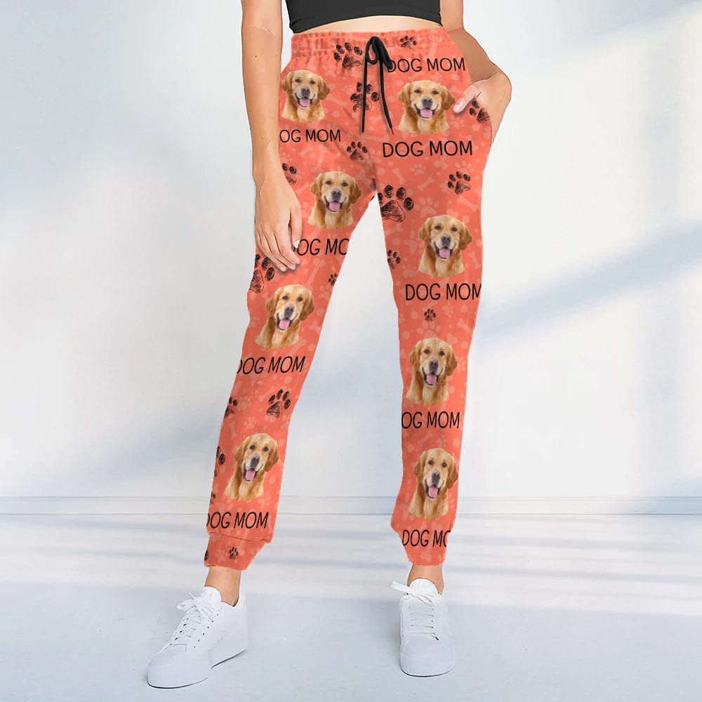 Custom Photo Dog Dad Dog Mom - Sweatpants For Men And Women Pet Lovers