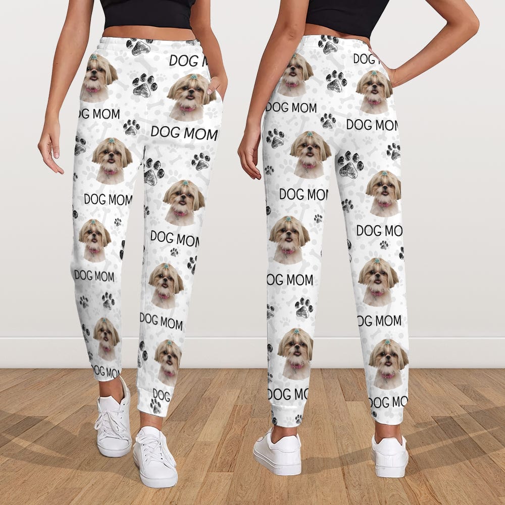 Custom Photo Dog Dad Dog Mom - Sweatpants For Men And Women Pet Lovers