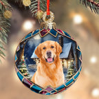 Custom Photo Dog Wood Ornament - Christmas Gift For Dog Lovers