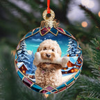 Custom Photo Dog Wood Ornament - Christmas Gift For Dog Lovers