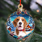 Custom Photo Dog Wood Ornament - Christmas Gift For Dog Lovers