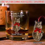 Custom Photo Life Would Be Boring Without Me - Dog Cat Print Rock Glass