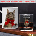 Custom Photo Life Would Be Boring Without Me - Dog Cat Print Rock Glass