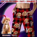 Custom Photo Name Dog Cat - Flannel Pajamas For Pet Lovers