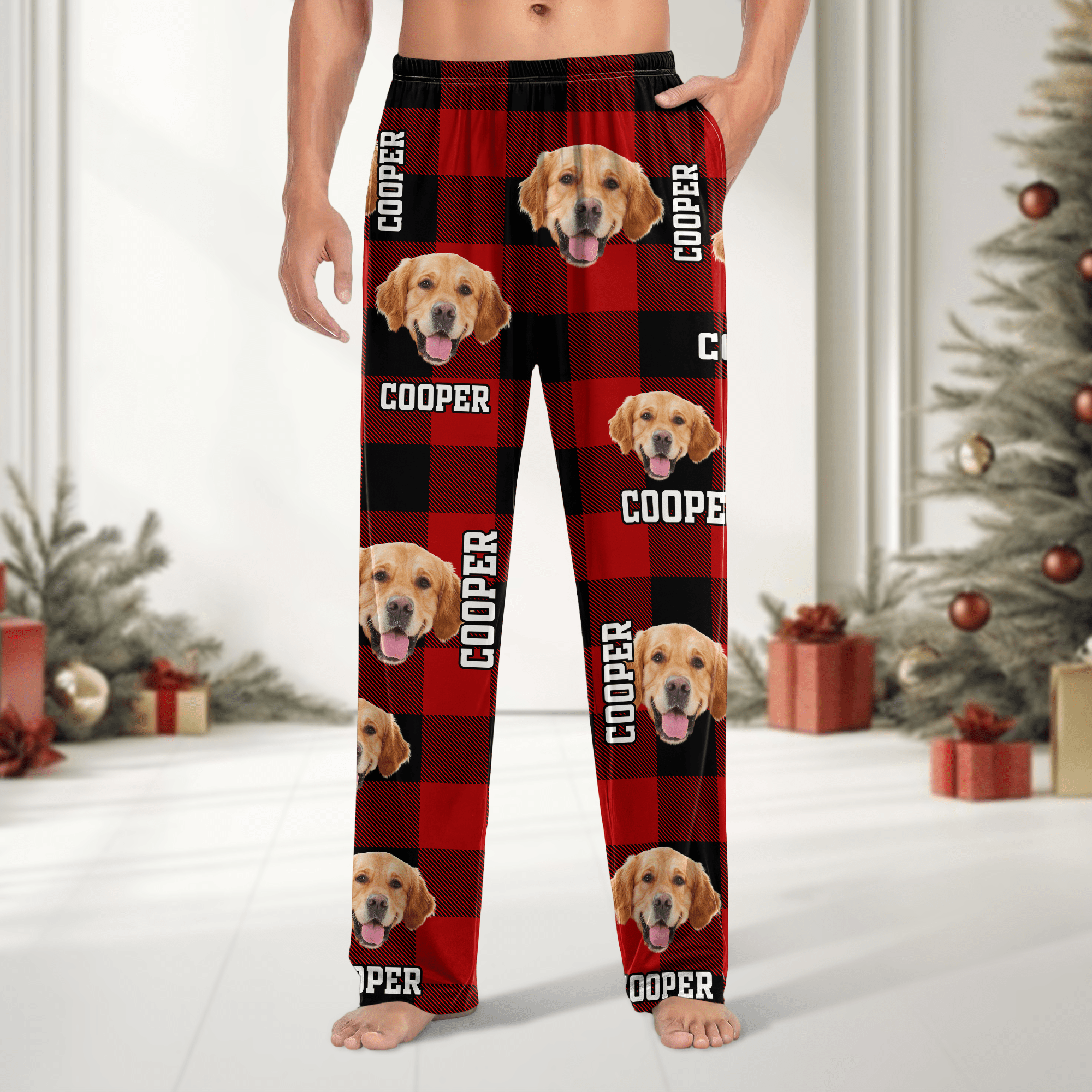 Custom Photo Name Dog Cat - Sweatpants For Men And Women Pet Lovers Main image
