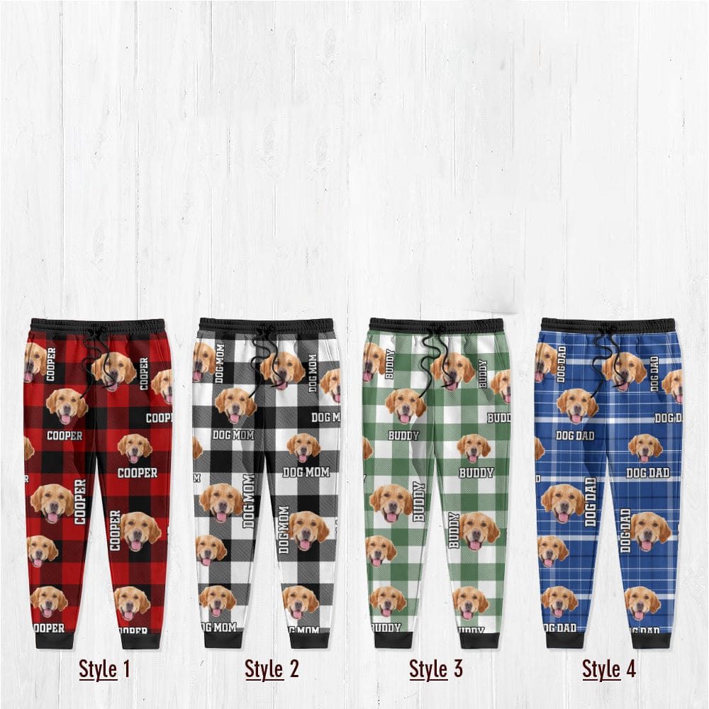 Custom Photo Name Dog Cat - Sweatpants For Men And Women Pet Lovers