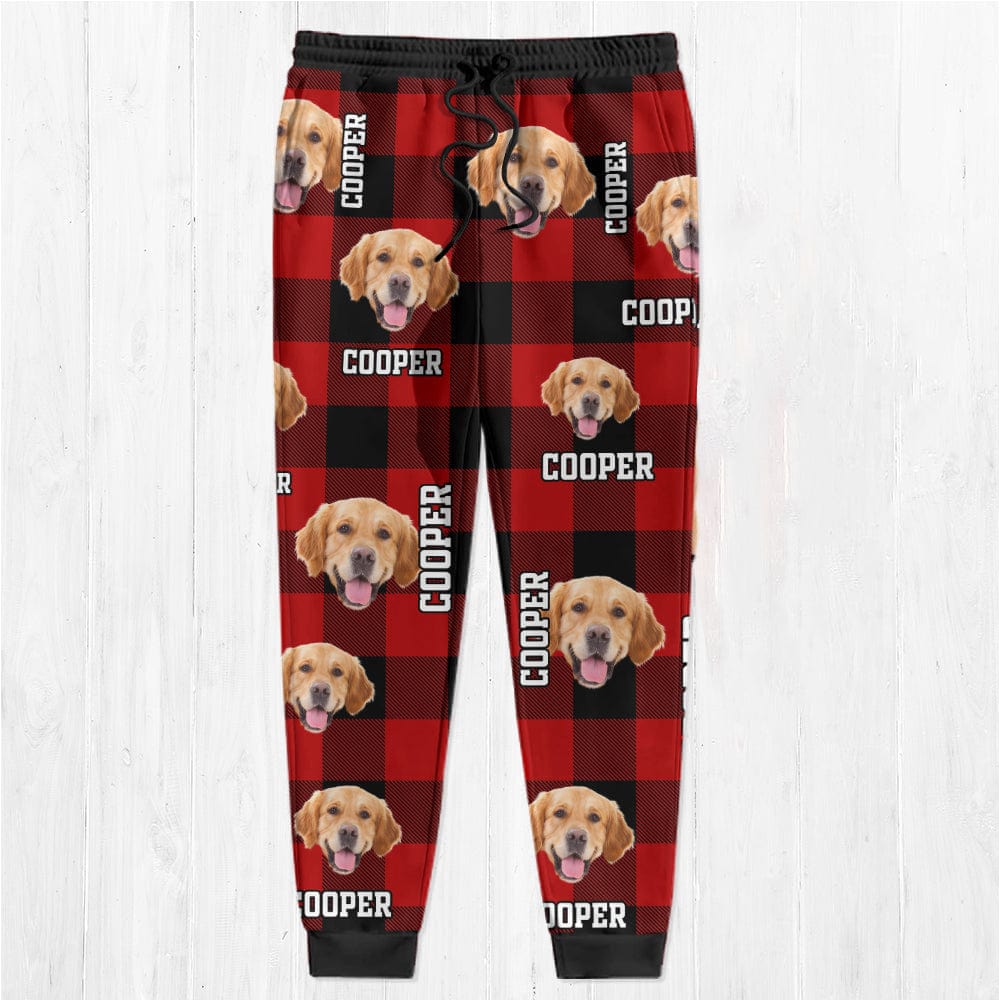 Custom Photo Name Dog Cat - Sweatpants For Men And Women Pet Lovers