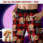 Custom Photo Name Dog Cat - Men And Women's Sweatpants For Pet Lovers
