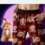 Custom Photo Name Dog Cat - Men And Women's Sweatpants For Pet Lovers