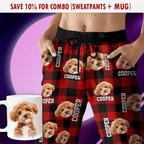 Custom Photo Name Dog Cat - Men And Women's Sweatpants For Pet Lovers
