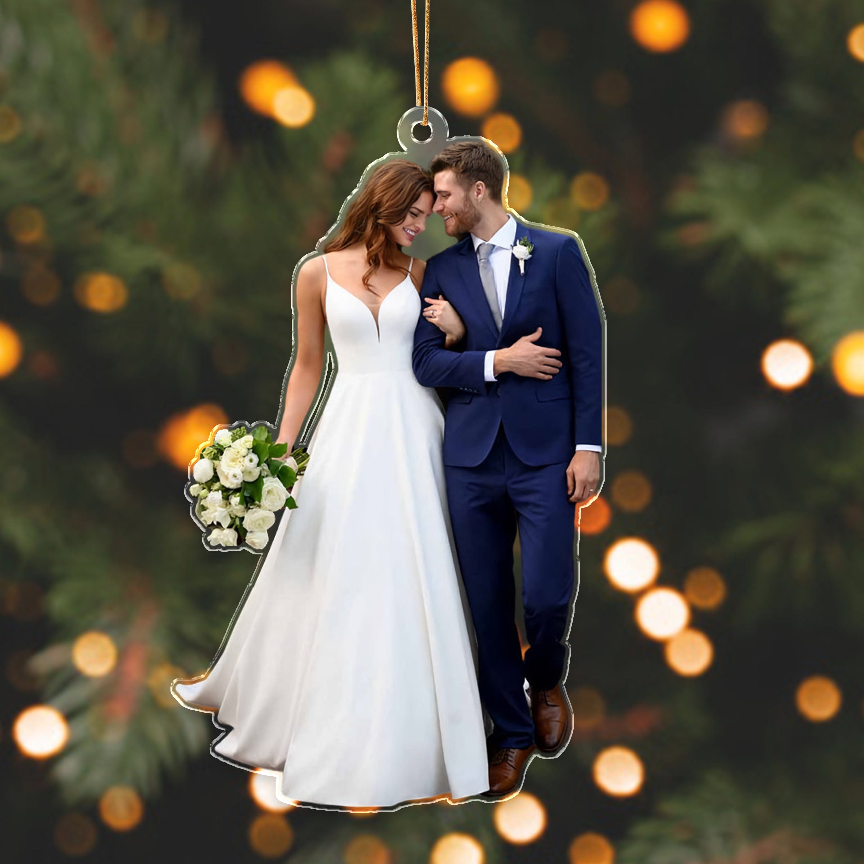 Custom Photo Our Wedding 2025 - Acrylic Ornament
