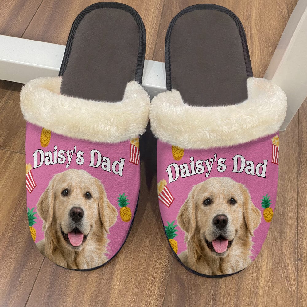 Custom Photo With Accessories Pattern - Dog Cat Plush Slippers