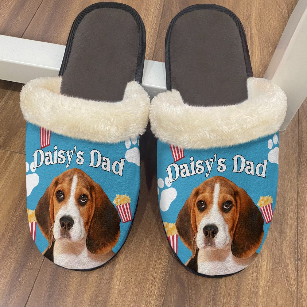 Custom Photo With Accessories Pattern - Dog Cat Plush Slippers