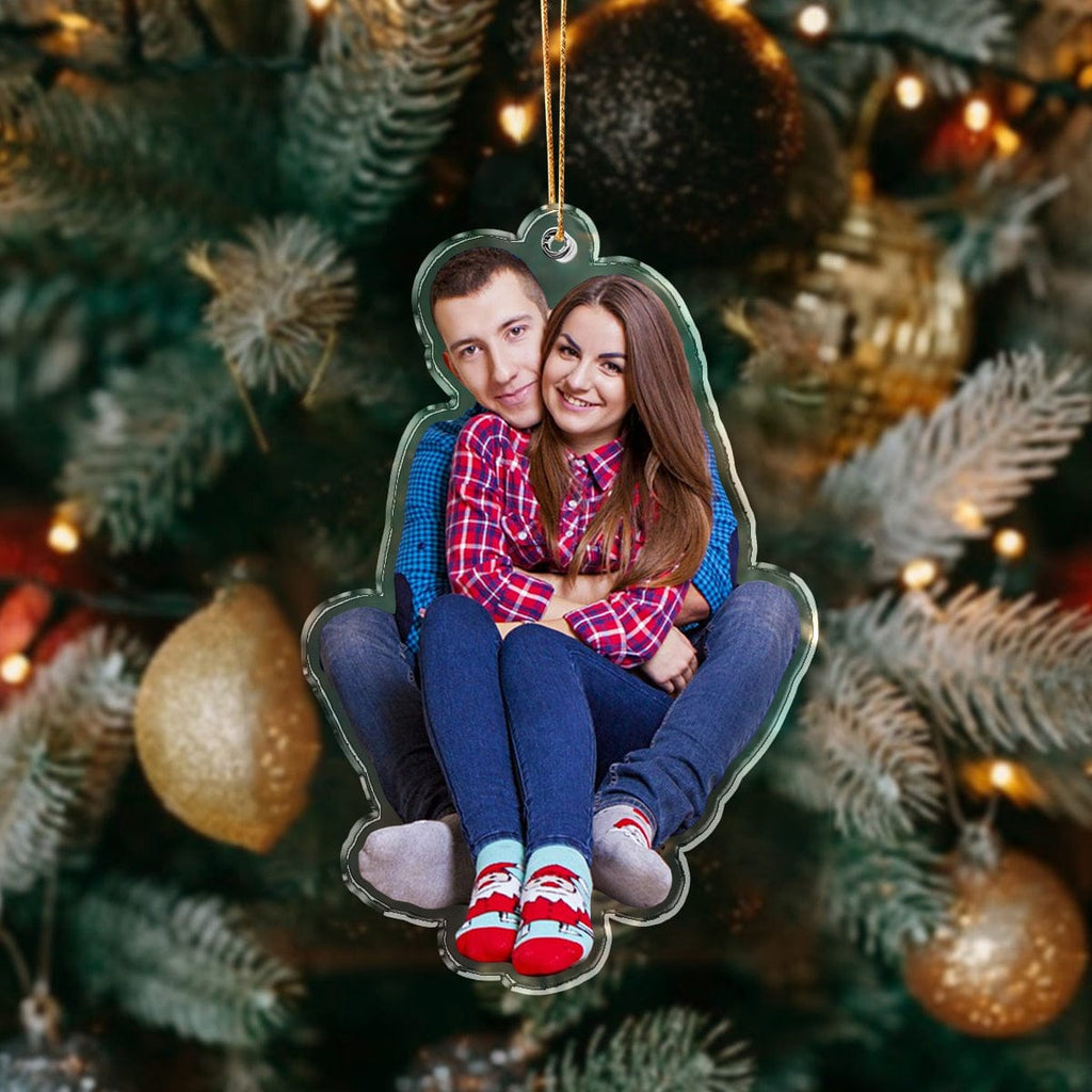 Custom Photo You And Me - Couple Acrylic Ornament