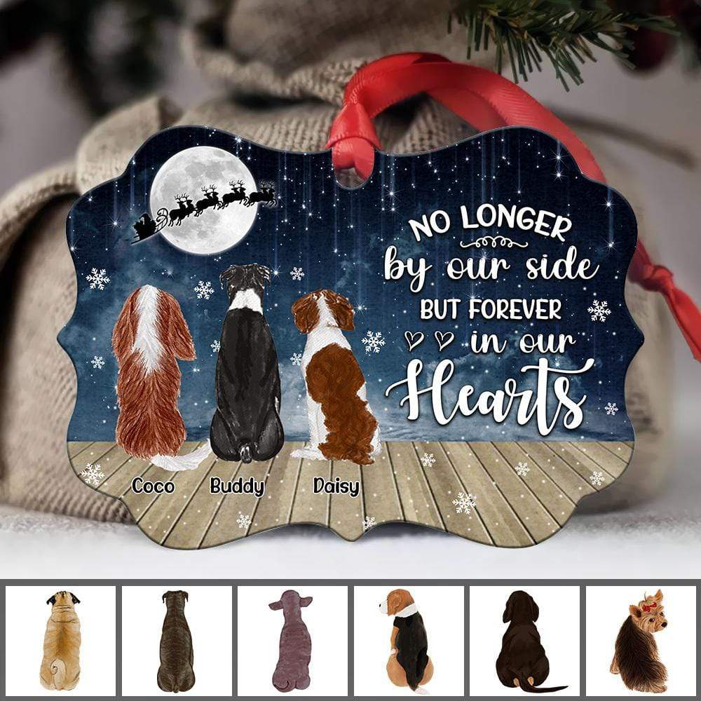 No Longer By Our Side But Forever In Our Heart - Dog Ornament Main image
