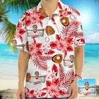 Custom Photo Baseball Hawaiian Shirt - Personalized All-Over Print Gift