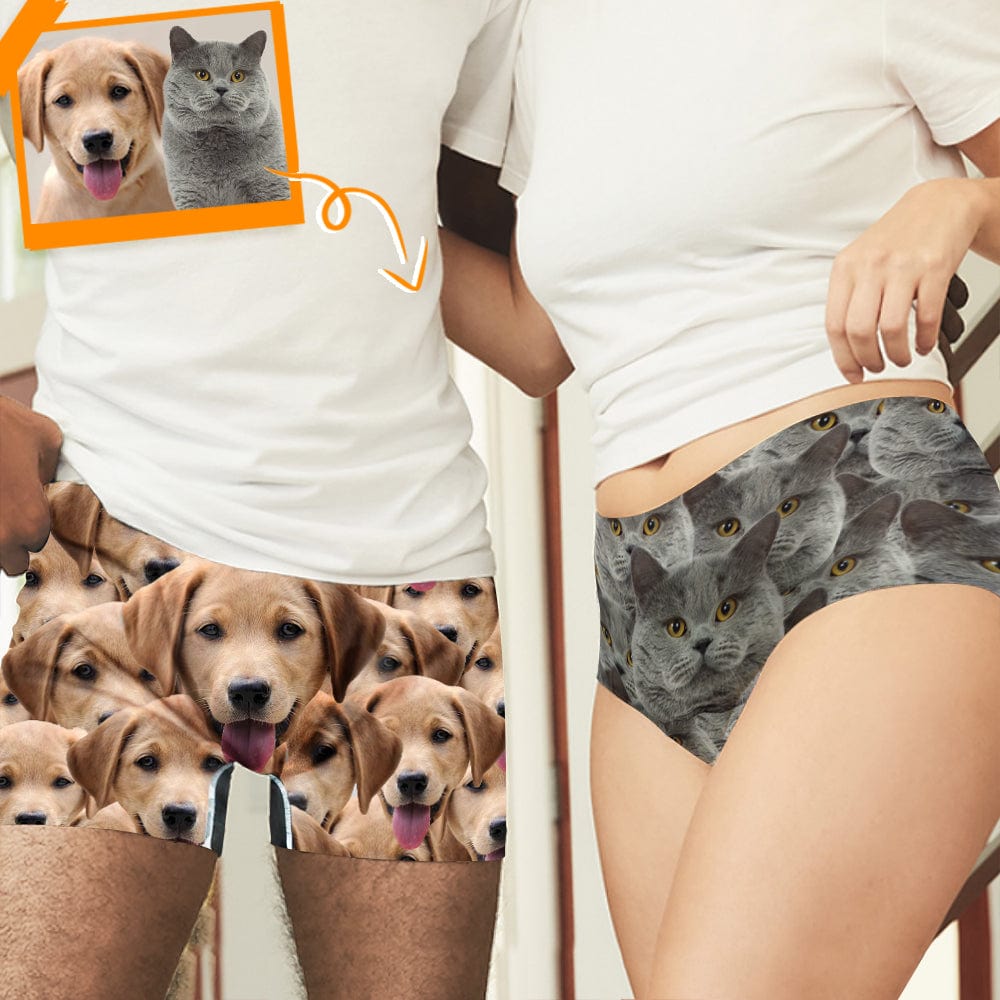 Custom Photo Dog Cat - Men's Boxer Briefs Underwear For Pet Lovers Main image