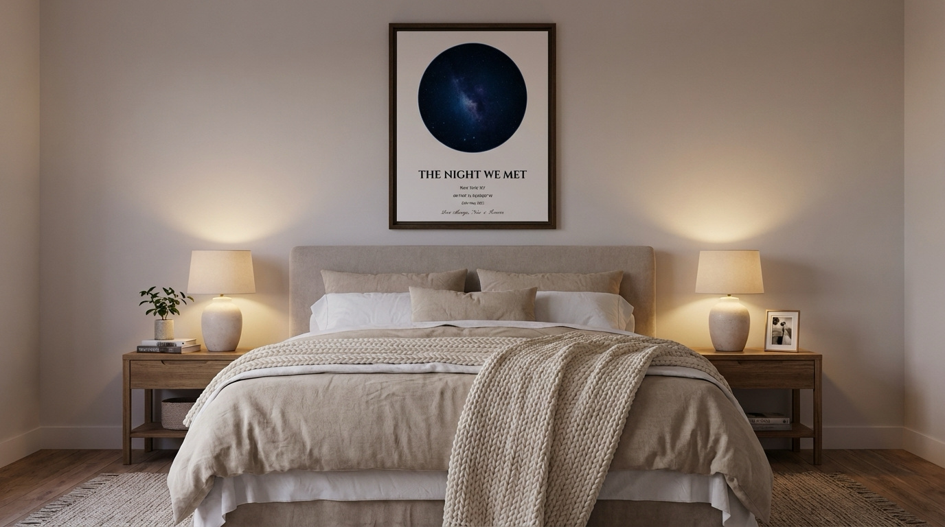 Custom Star Map - Personalized Night Sky Print | Anniversary & Wedding Gift