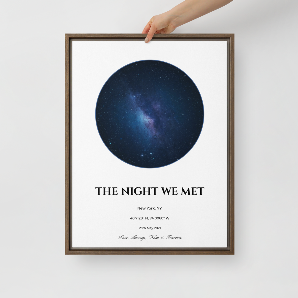 Custom Star Map - Personalized Night Sky Print | Anniversary & Wedding Gift