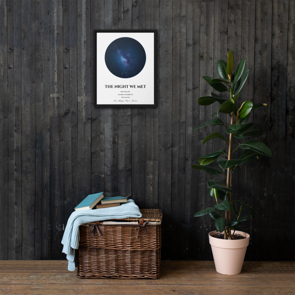 Custom Star Map - Personalized Night Sky Print | Anniversary & Wedding Gift