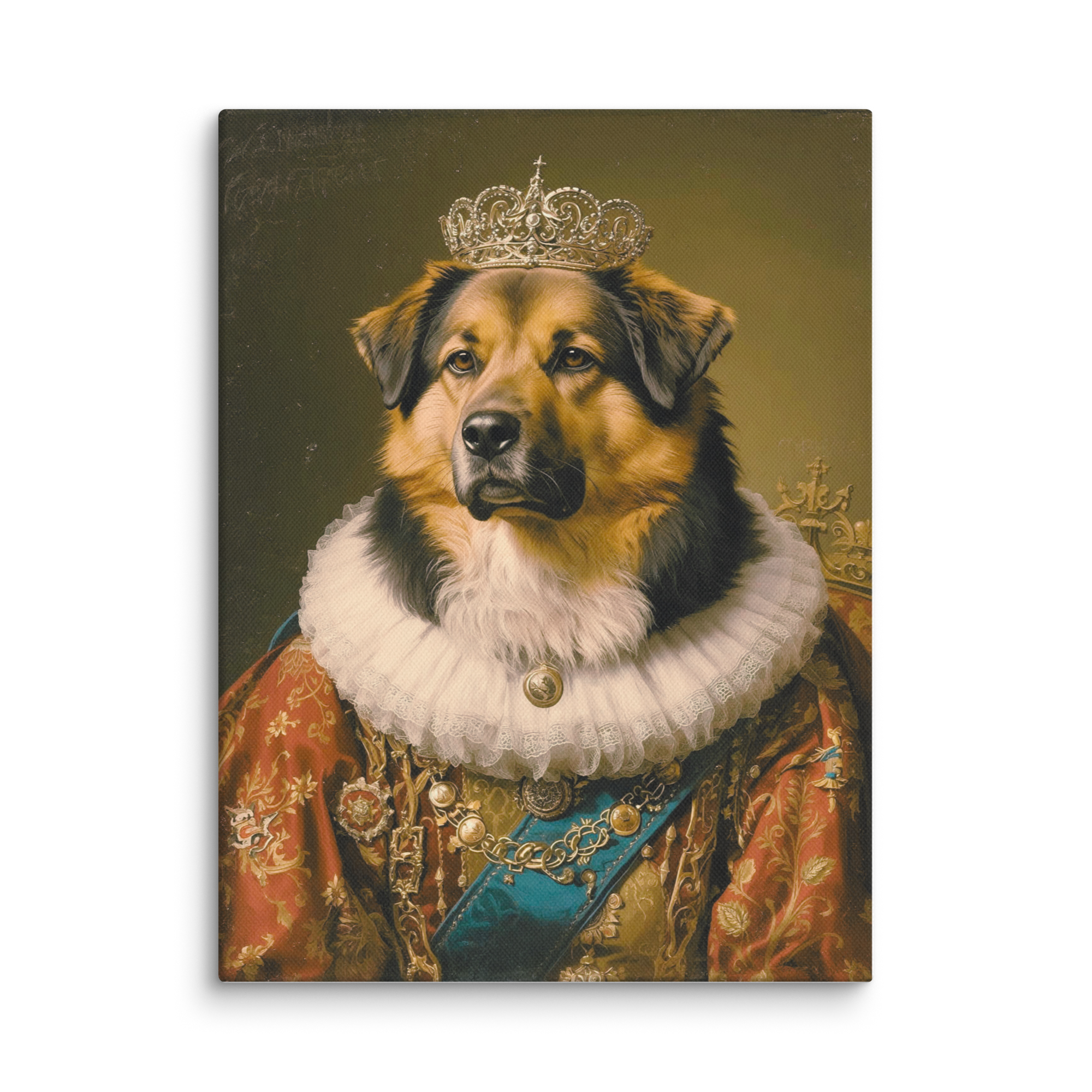 The Duke - Custom Royal Pet Portrait Canvas | Personalized Pet Wall Art Translation missing: en.content.product_image_main