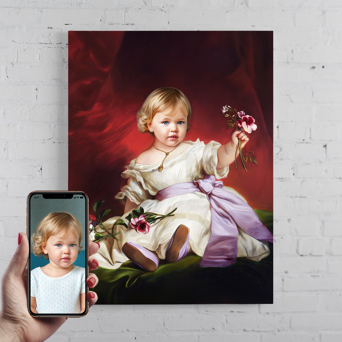 The Little Girl with Flowers Secondary image